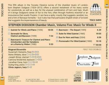 CD Stephen Dodgson: Chamber Music, Volume Five: Music For Winds II 278507