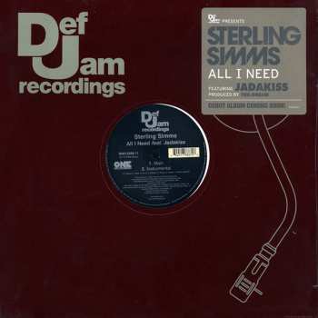 Album Sterling Simms: All I Need