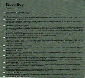 CD Steve Bug: Fabric 37 658291