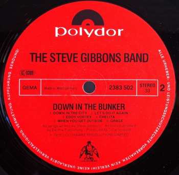 LP Steve Gibbons Band: Down In The Bunker 620889