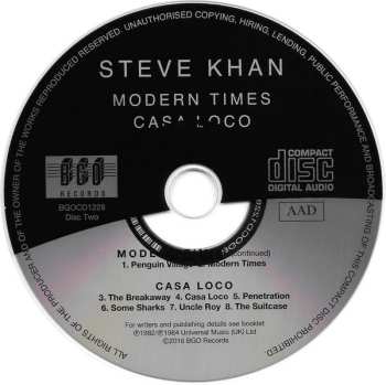 2CD Steve Khan: Eyewitness / Modern Times / Casa Loco 473148