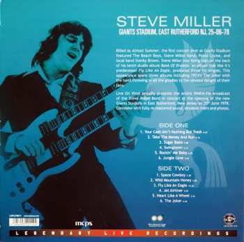 LP Steve Miller: Giants Stadium, East Rutherford Nj 25-06-78 547104