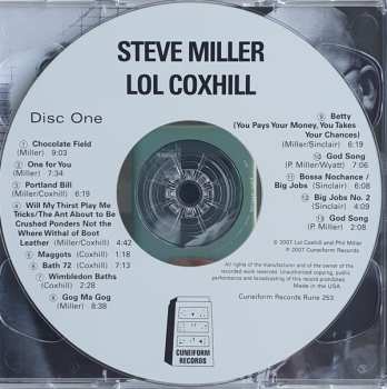 2CD Steve Miller: Miller/Coxhill Coxhill/Miller  "The Story So Far..." "...Oh Really?" 357964