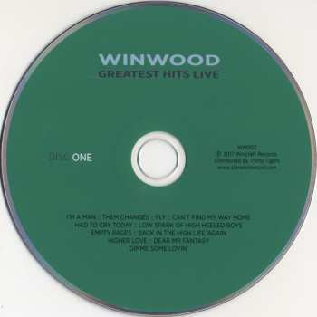 2CD Steve Winwood: Greatest Hits Live 438569