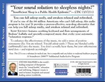 CD Steven Halpern: Sleep Soundly 559013