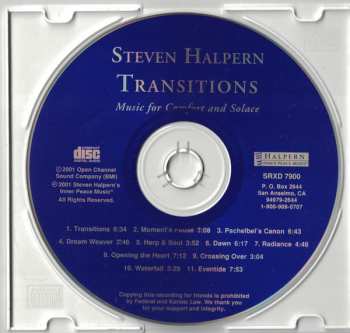 CD Steven Halpern: Transitions - Music For Grief And Solace 547013