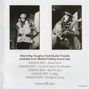 SACD Stevie Ray Vaughan & Double Trouble: Couldn't Stand The Weather LTD | NUM 430385