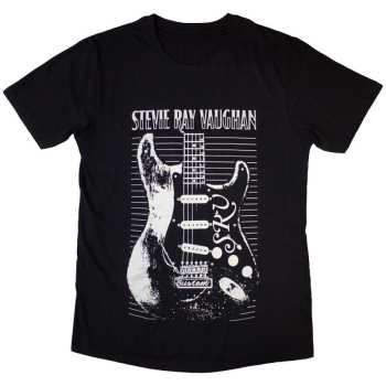 Merch Stevie Ray Vaughan & Double Trouble: Stevie Ray Vaughan Unisex T-shirt: Guitar (large) L