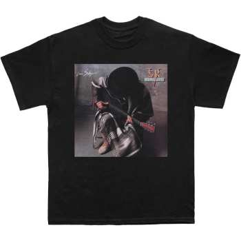 Merch Stevie Ray Vaughan & Double Trouble: Stevie Ray Vaughan Unisex T-shirt: In Step Album (small) S