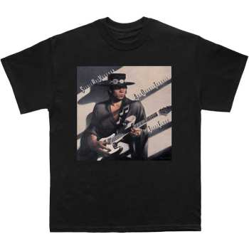 Merch Stevie Ray Vaughan & Double Trouble: Stevie Ray Vaughan Unisex T-shirt: Texas Flood Album Cover (small) S