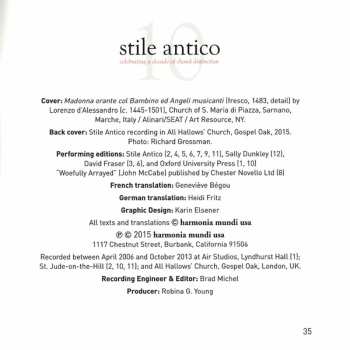 SACD Stile Antico: Sing With The Voice Of Melody 546267