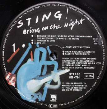 2LP Sting: Bring On The Night 652767