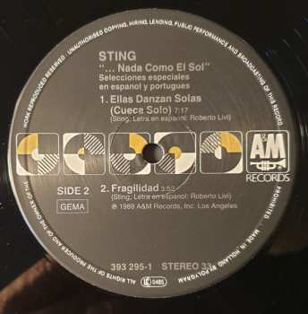 LP Sting: ...Nada Como El Sol (Selecciones Especiales En Espanol Y Portugues) 651172