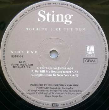 2LP Sting: ...Nothing Like The Sun 642843