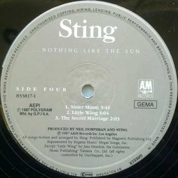 2LP Sting: ...Nothing Like The Sun 642843