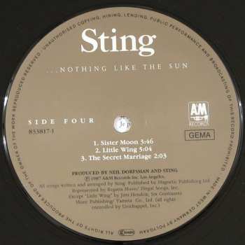 2LP Sting: ...Nothing Like The Sun 654015