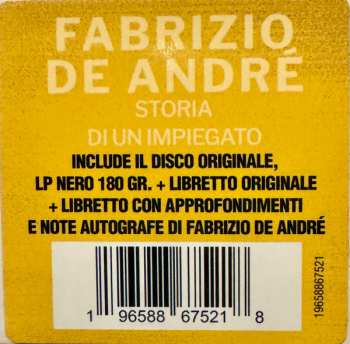 LP Fabrizio De André: Storia Di Un Impiegato 603522