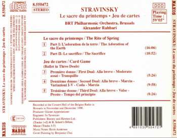 CD Igor Stravinsky: Le Sacre Du Printemps • Jeu De Cartes 568687