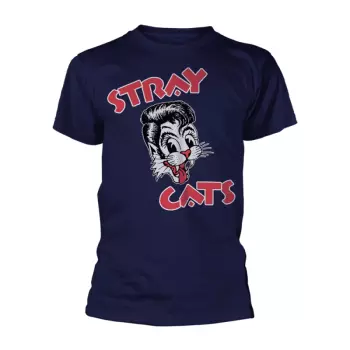 Tričko Cat Logo Stray Cats (navy)