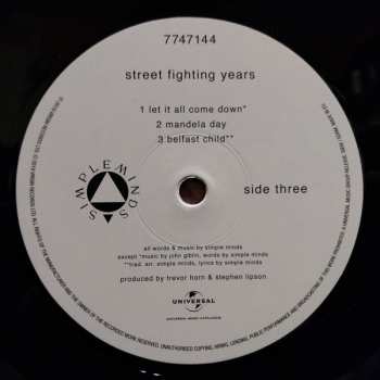 2LP Simple Minds: Street Fighting Years 34806