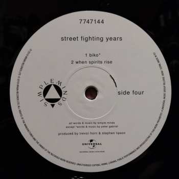 2LP Simple Minds: Street Fighting Years 34806