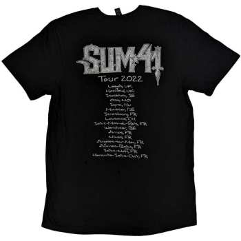 Merch Sum 41: Sum 41 Unisex T-shirt: Band Photo European Tour 2022 (back Print & Ex-tour) (small) S