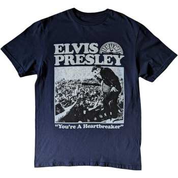 Merch Sun Records: Sun Records Unisex T-shirt: Elvis Heartbreaker (medium) M