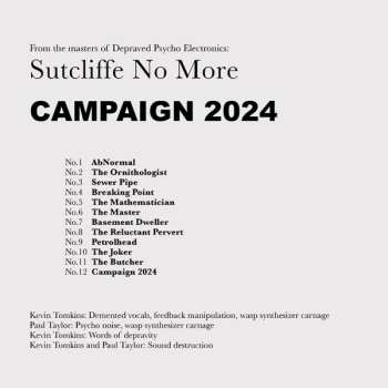 CD Sutcliffe No More: Campaign 2024 656513