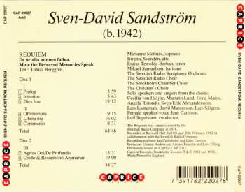 2CD Sven-David Sandström: Requiem: De Ur Alla Minnen Fallna 590831