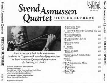 CD Svend Asmussen Quartet: Fiddler Supreme 563898