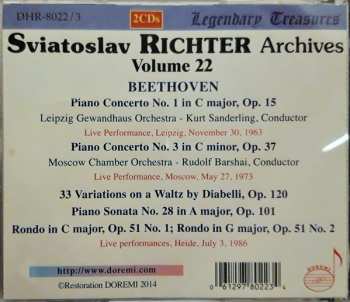 2CD Ludwig van Beethoven: Sviatoslav Richter Archives Vol. 22 566161