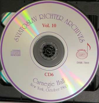 6CD/Box Set Sviatoslav Richter: Carnegie Hall, New York, October 19, 23, 25, 28, 30, 1960 - Sviatoslav Richter Achives, Vol. 10 304842