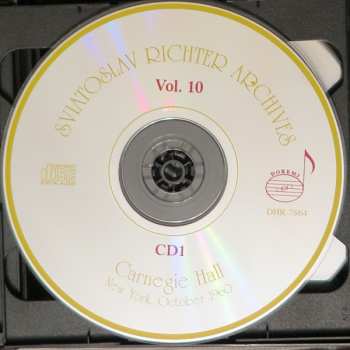 6CD/Box Set Sviatoslav Richter: Carnegie Hall, New York, October 19, 23, 25, 28, 30, 1960 - Sviatoslav Richter Achives, Vol. 10 304842