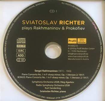 11CD/Box Set Sviatoslav Richter: Plays Rakhmaninov & Prokofiev 117865