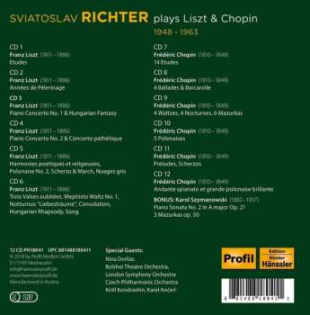 12CD/Box Set Frédéric Chopin: Sviatoslav Richter Plays Liszt & Chopin 156741