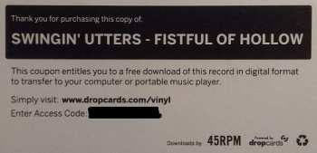 LP Swingin' Utters: Fistful Of Hollow 131308