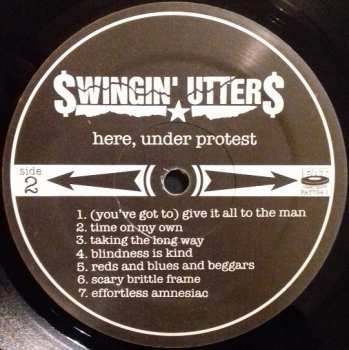 LP Swingin' Utters: Here, Under Protest 129901