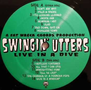 2LP Swingin' Utters: Live In A Dive 133826