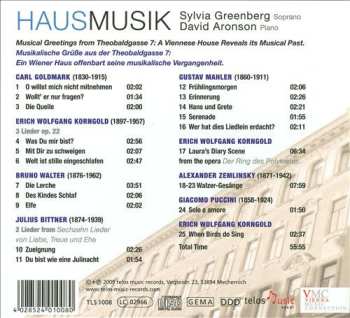 CD Sylvia Greenberg: Hausmusik  545588