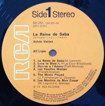 LP Sylvie Vartan: La Reine De Saba 622852