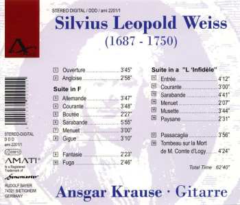 CD Sylvius Leopold Weiss: Ansgar Krause Spielt Silvius Leopold Weiss 564389