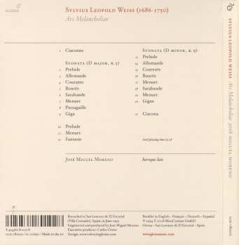 CD Sylvius Leopold Weiss: Ars Melancholiae 555597