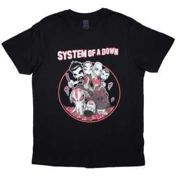 Merch System Of A Down: System Of A Down Unisex T-shirt: Mushroom People (medium) M