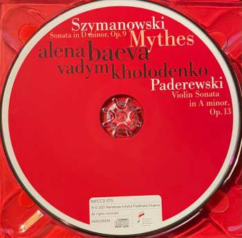 CD Karol Szymanowski: Sonata In D Minor Op.9; Mythes / Violin Sonata In A Minor Op.13 477599