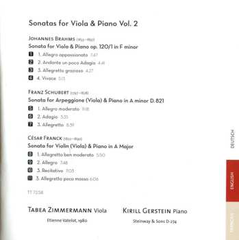 SACD César Franck: Sonatas For Viola & Piano Vol. 2 546779