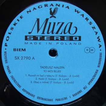 2LP Tadeusz Nalepa: To Mój Blues 48414