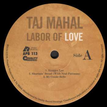 LP Taj Mahal: Labor of Love 448302