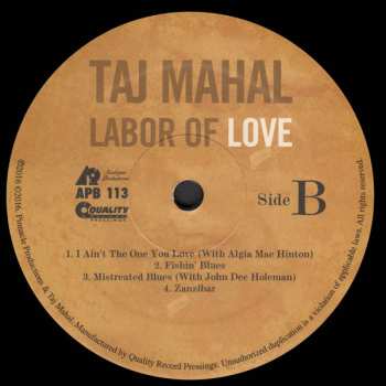 LP Taj Mahal: Labor of Love 448302