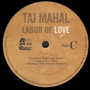 LP Taj Mahal: Labor of Love 448302