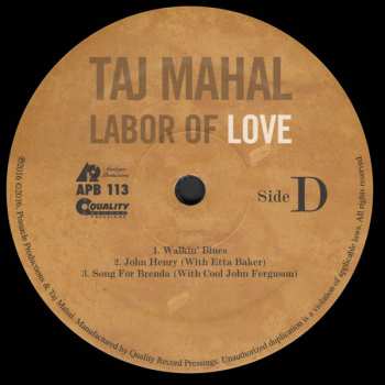 LP Taj Mahal: Labor of Love 448302